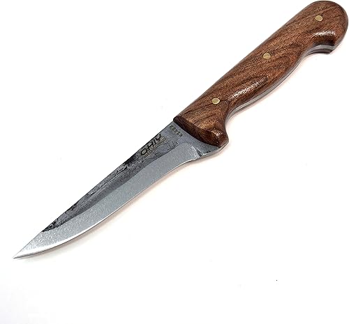 Cuchillos de carnicero Cuchillo de deshuesado resistente con hoja de acero de alto carbono 5160 forjada a mano de 5 pulgadas