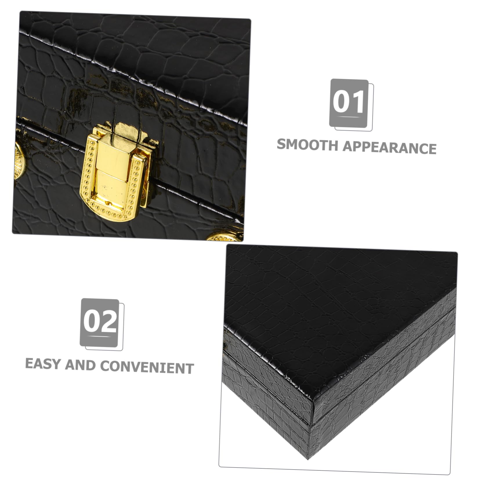 Zerodeko Scatola per Sigari Fibbia Custodia Coperchio Ribalta Umidificatore per Sigari da Viaggio Riutilizzabile Contenitore Protettivo per Esterno Accessori