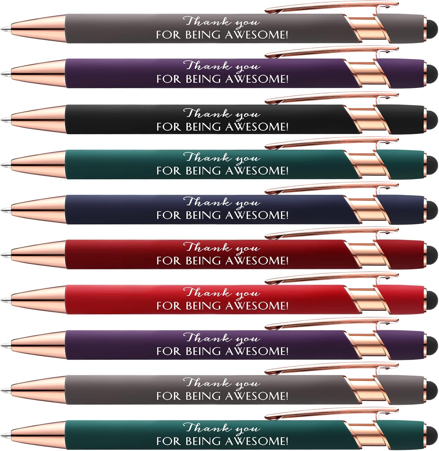 Ctosree 50 Pcs Employee Appreciation Gifts Pens Bulk Inspirational Pens Thank You Gifts for Coworkers Team Staff Medical Assistant Nurse(Awesome Style) - Image 6