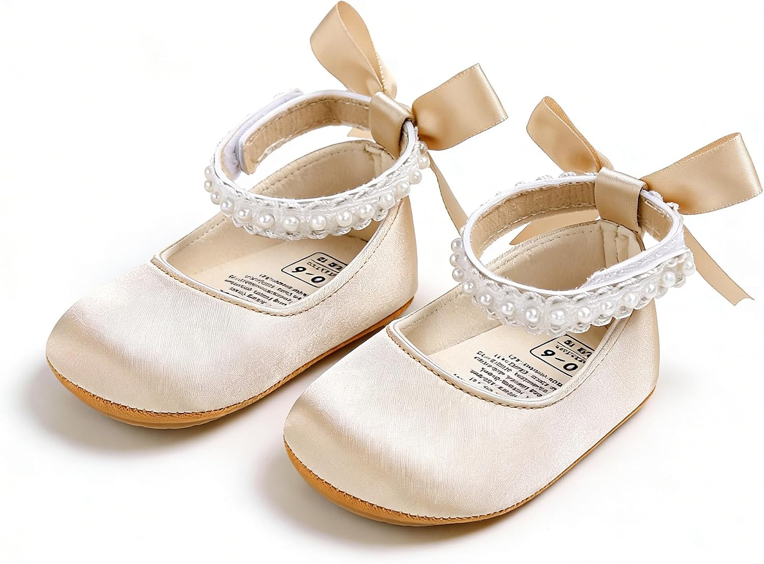 Baby Mary Jane Shoes Bowknot Pearl Walking Shoes 0-18 Months image 3
