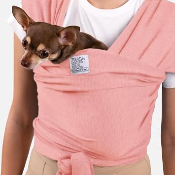 Cat Sling Carrier for Small Pets Anti-Anxiety Cat Sling, Kitten Pouch Pet Sling in Gray Black Blue Green Pink Yellow Pink, Standard