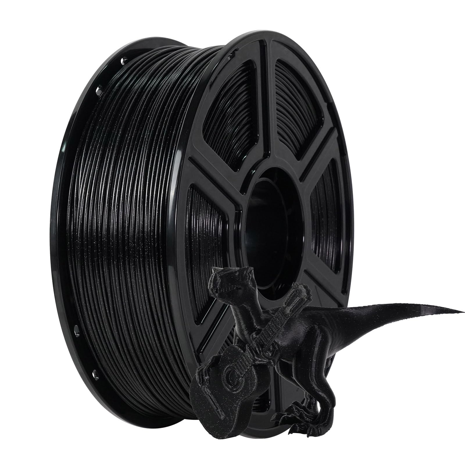 FLASHFORGE Sparkle ASA Filament 1.75mm 3D Printer Filaments 1kg Spool Dimensional Accuracy +/- 0.02mm Black