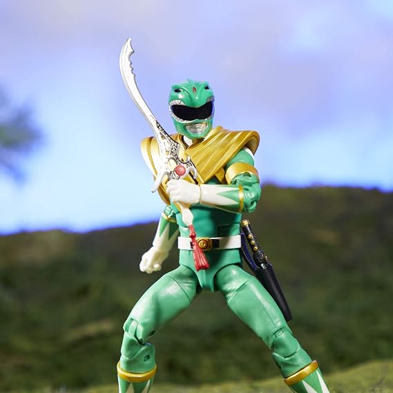 Power Rangers Lightning Collection Mighty Morphin Green Ranger 6-Inch Premium Collectible Action Figure Toy with Accessories