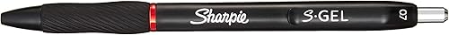 Miniatura 10 de Sharpie S-Gel, bolígrafos de gel, punta media de 0,7 mm, tinta roja, 12 unidades