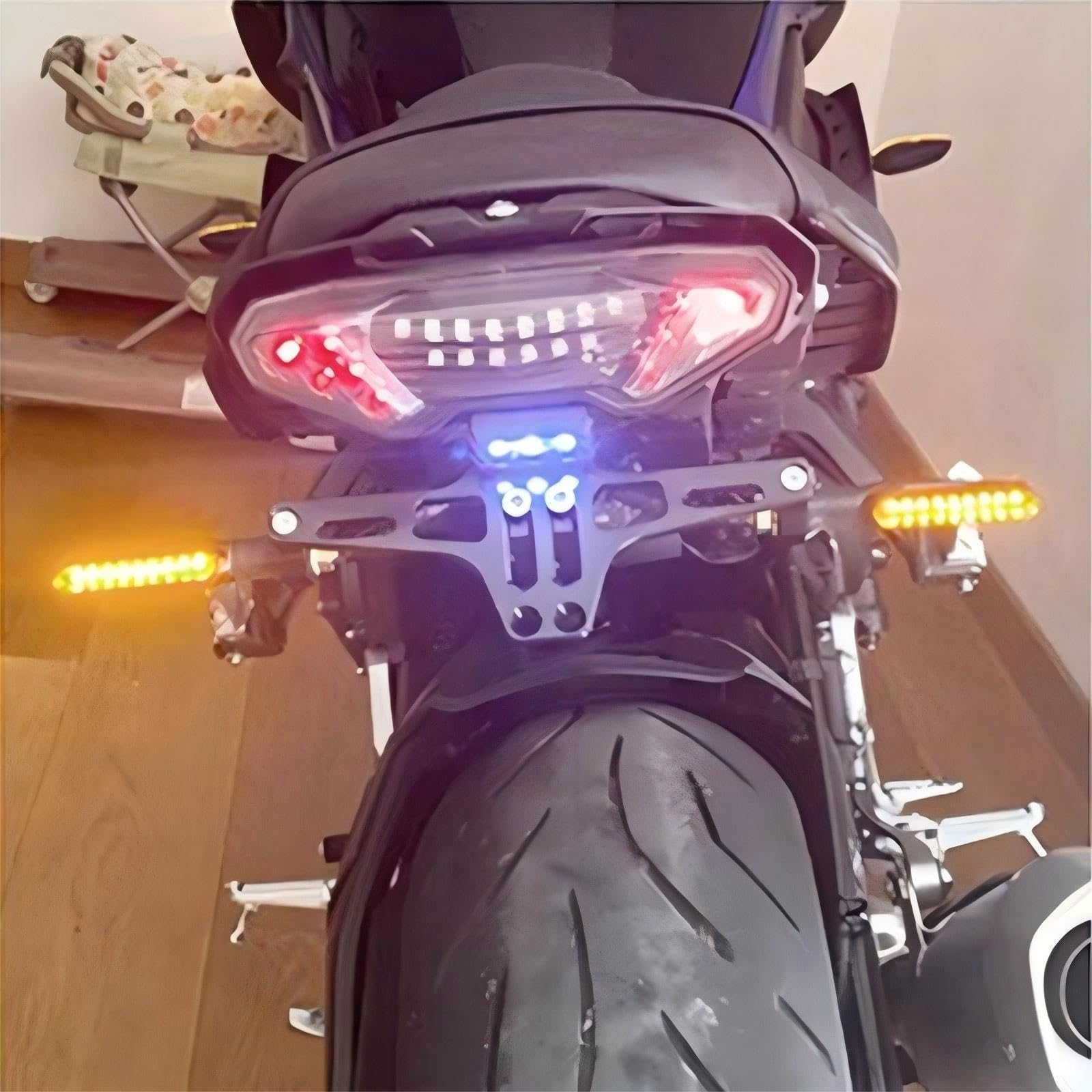 For Kawasaki ZX-4R Zx4r 2023 Motorcycle Short Tail License Plate