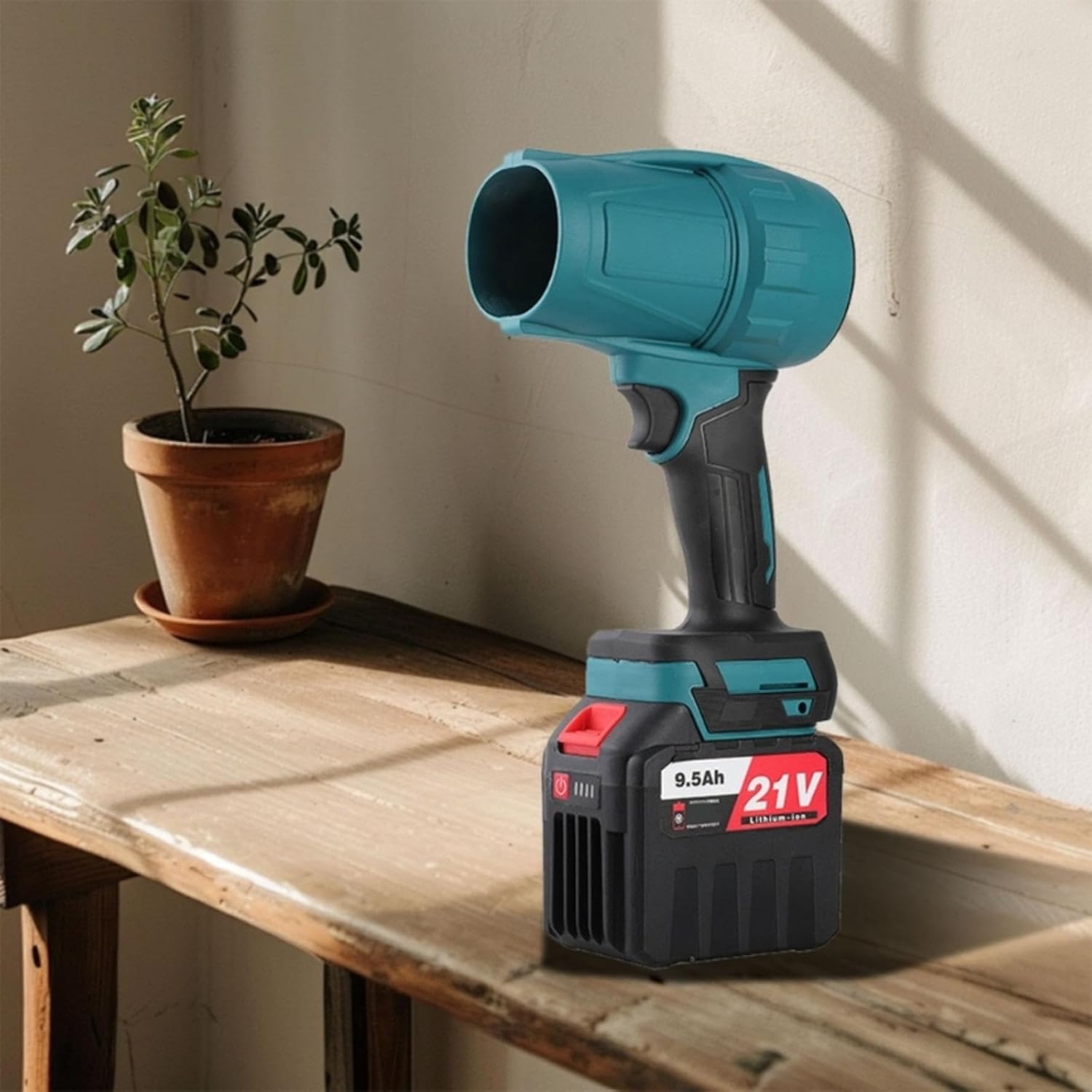 電動ターボブロワーファンパワフルハンドヘルドブロワーポータブルブロワーツール用のバッテリーが含まれていません