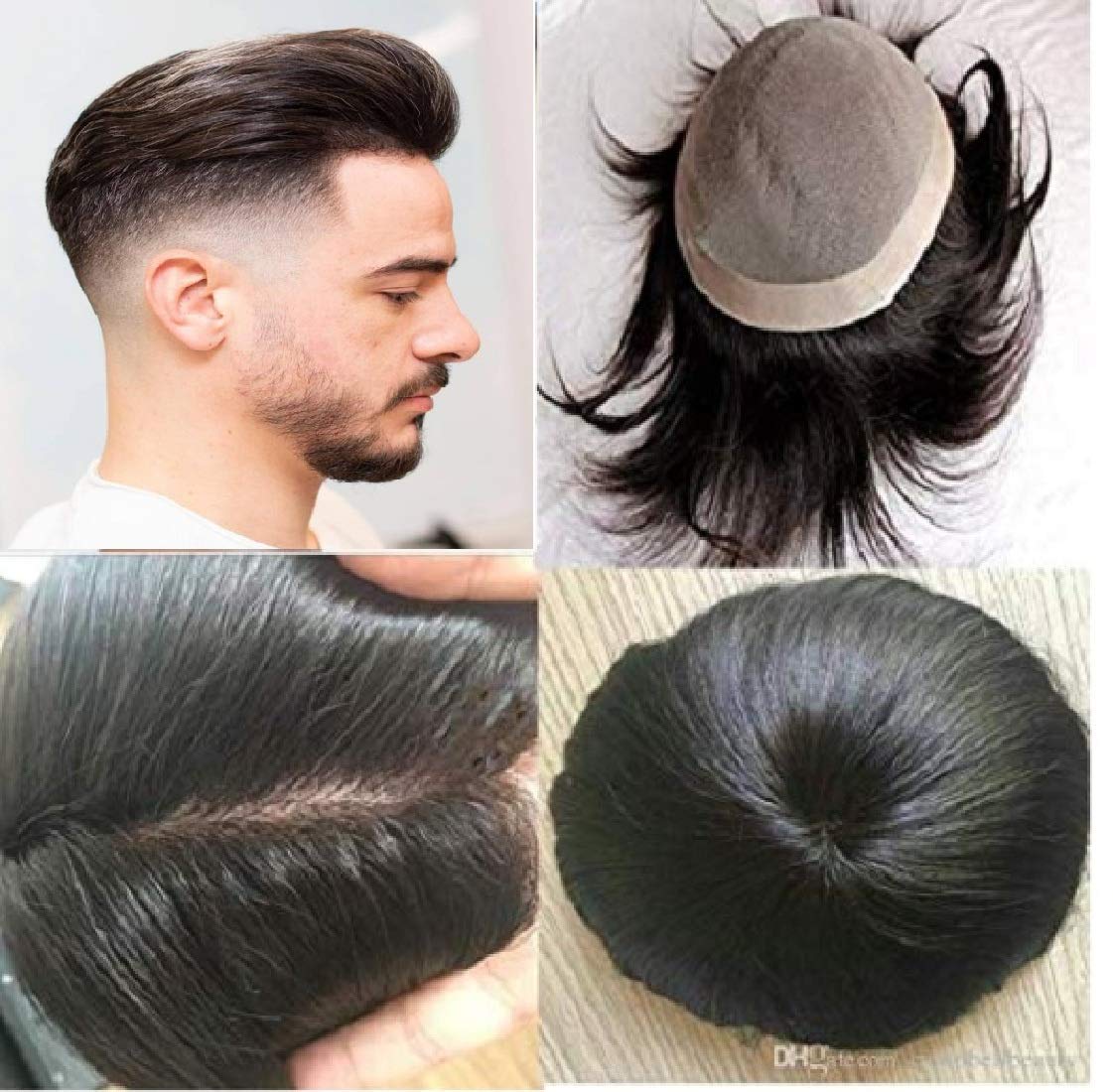 D-DIVINE 9X6 Human Hair Wig/Toupee/Human Hair Patch For Men Pack Of 1 (Normal 9 * 6, Black) - Review, Price and Buying Guide