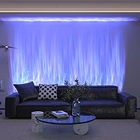 TACAHE RGB Dynamic Wave Wall Light 39.3" - Flowing Water Aurora Effect Wall Washer, APP Remote Control for Living Room Gaming Ambient Lighting