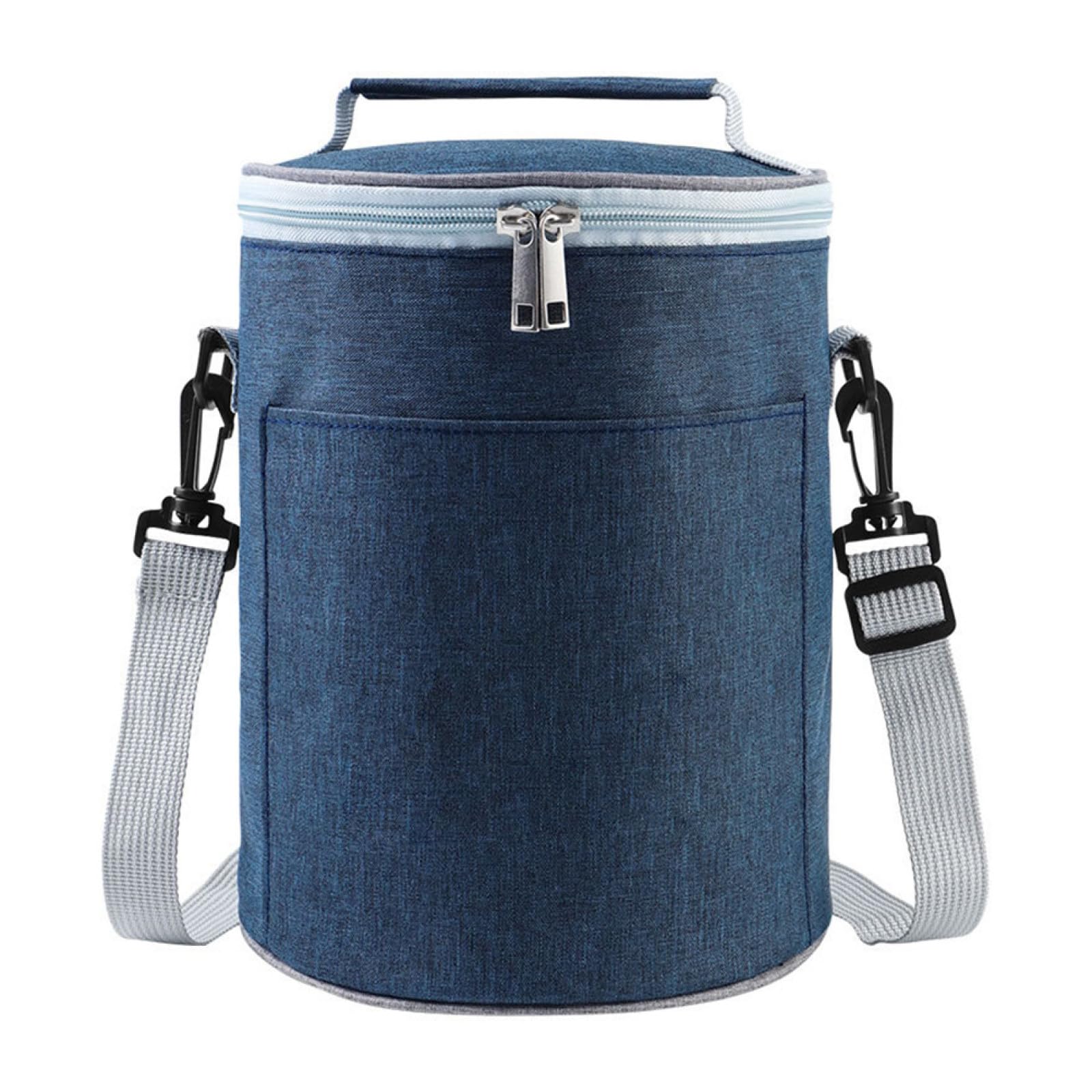 LABRIMP Bolsa Térmica de Almuerzo Portátil de Tela Oxford Ligera y Resistente para Camping y Trabajo Aislamiento para Conservar Alimentos
