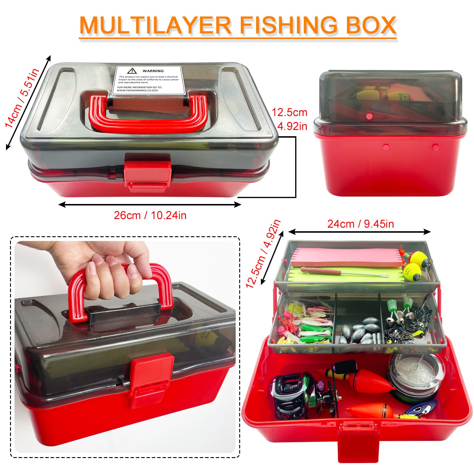 Set di 141 esche da pesca con baitcaster, piume di sgombro Rig, lenza da pesca intrecciata, esche morbide, galleggianti, piombo da pesca e altri accessori da pesca