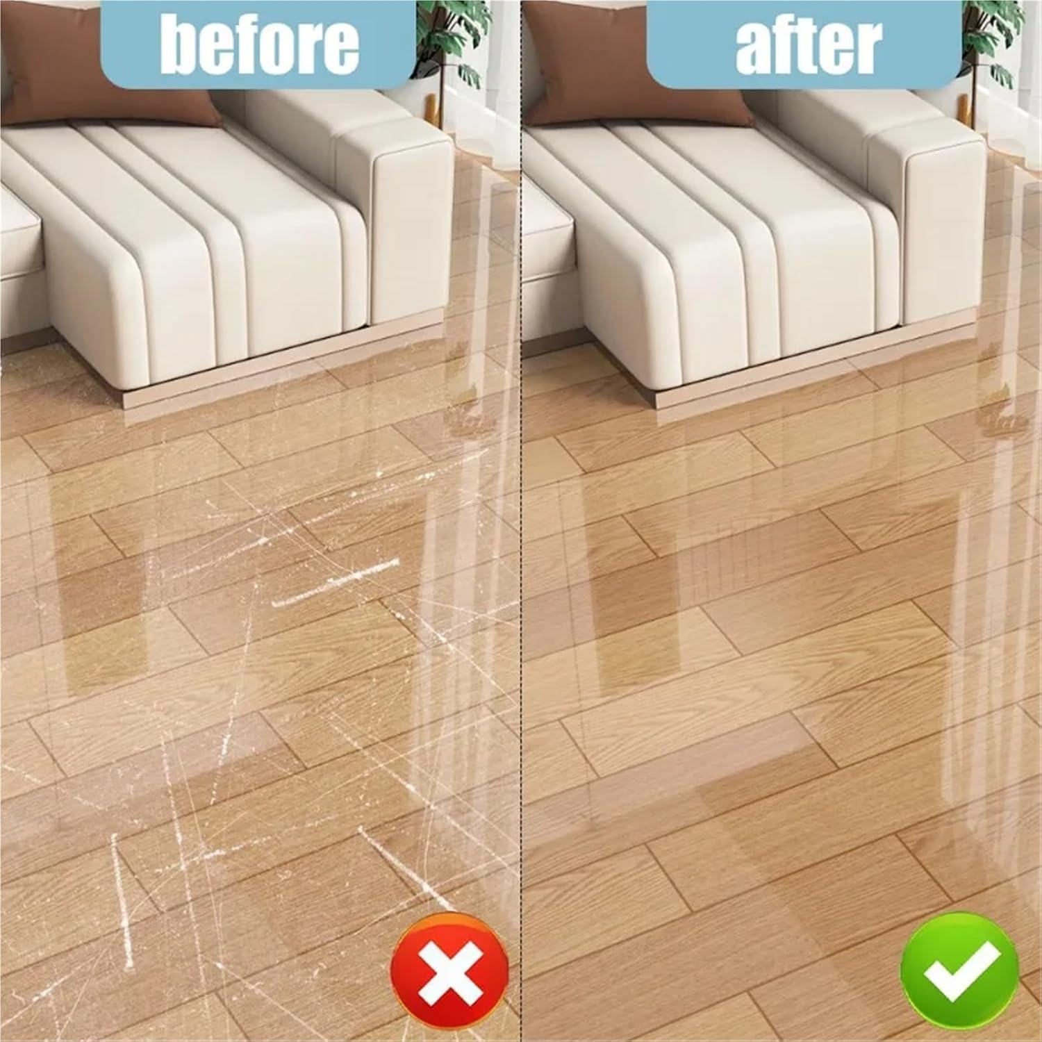 Furniture Sliders for Hardwood Floors 100PCS Chair Slider Pads Anti Scratch Floor Protector Mat Table Chair Leg Sliding Block Self Adhesive Furniture Leg(Square)