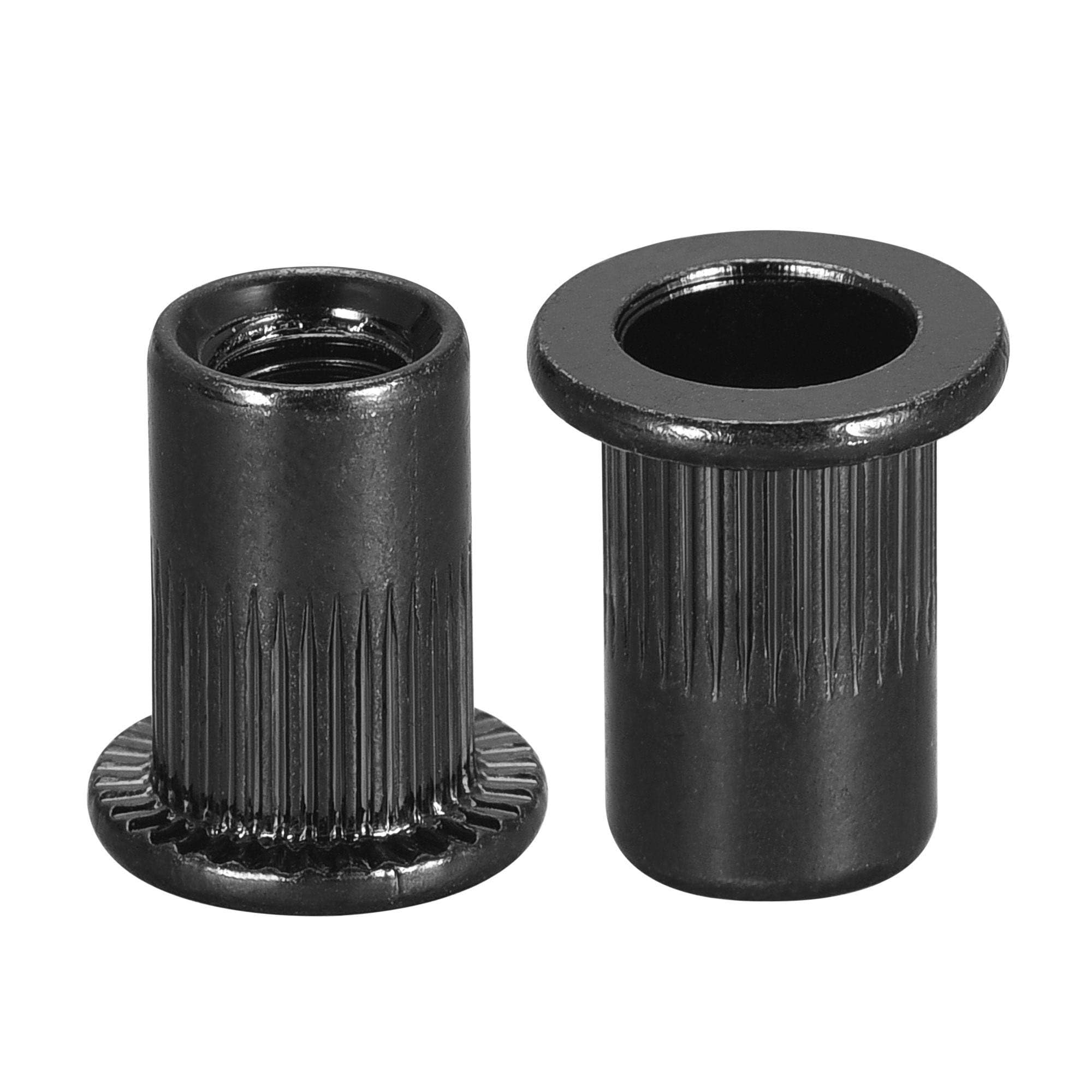 TA-VIGOR M6 Rivet Nuts Carbon Steel Zinc-Plated Flat Head Rivnut 20pc