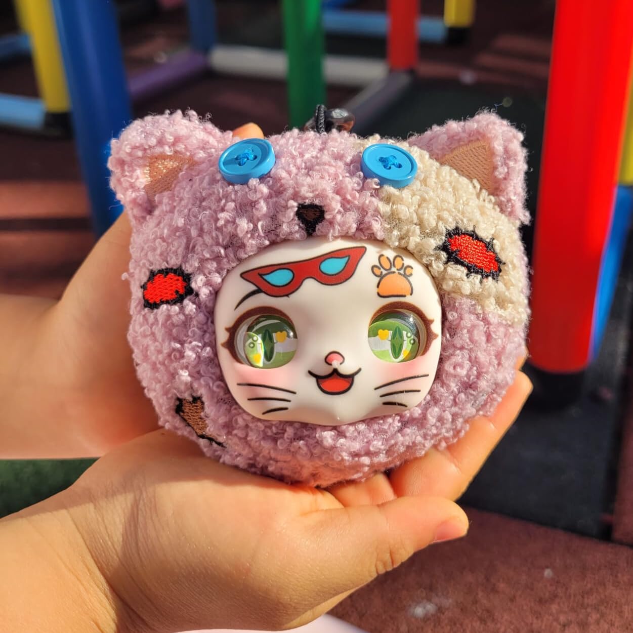 Cuddly Toy Kitty, Cute Plush Toy Cat, Kawaii Stuffed Toy, Companion for Backpack Satchel, Bag, Collectible Figure - Image 3