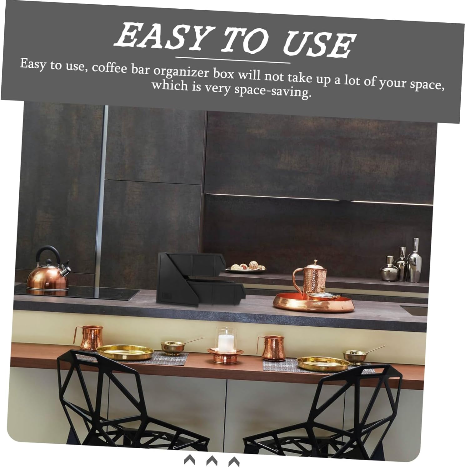 Station Organizer Coffee Bar Accessories Countertop Storage Rack Straw Condiment Holder