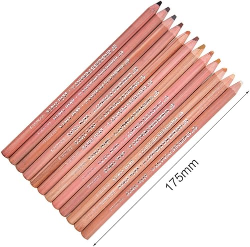 Miniatura 4 de YYMIYU Lápiz de tono de piel 12 colores pastel lápiz cabeza retrato tono piel lápiz