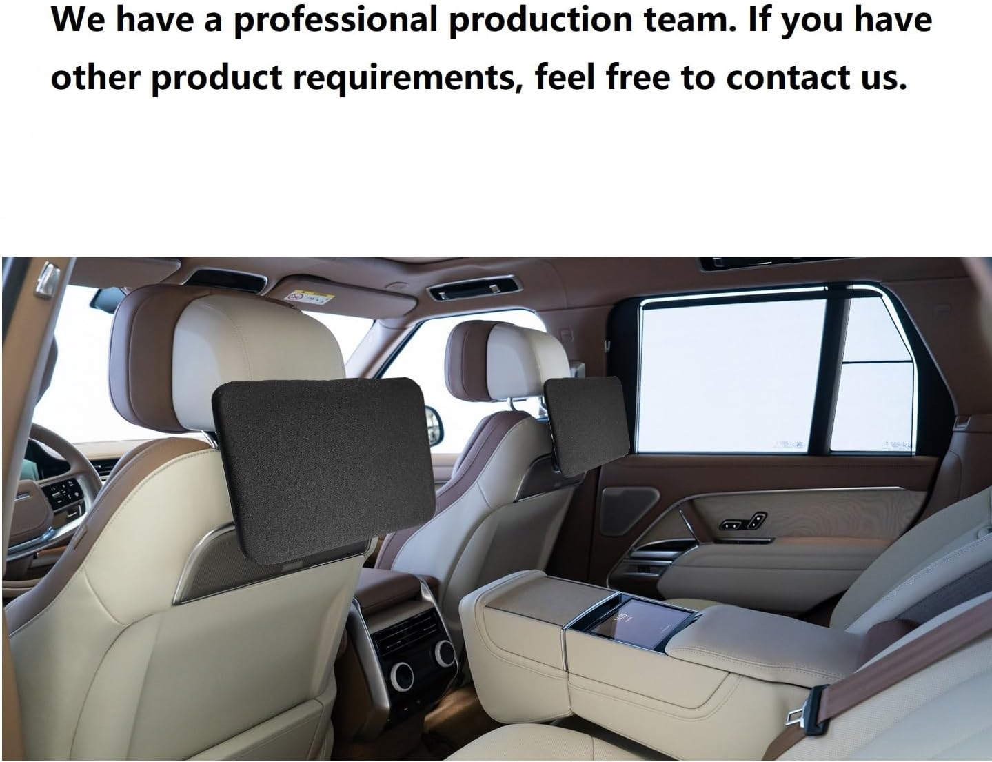 11.4 Inch Neoprene Screen Protector Cover for 2024 2025 Range Rover Rear Seat Entertainment System with Elastic Strap Shockproof Scratch Resistant