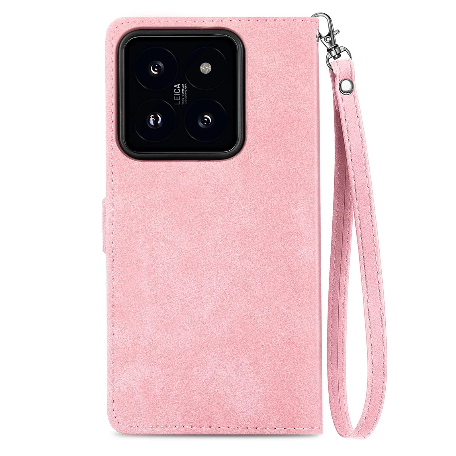 NEXCURIO Custodia a Libro Cover Portafoglio per Xiaomi Redmi Note 12 4G Flip Case in Pelle Fiori Donna con Tasca Zip Porta Carte Laccio Supporto Antiurto - Marrone