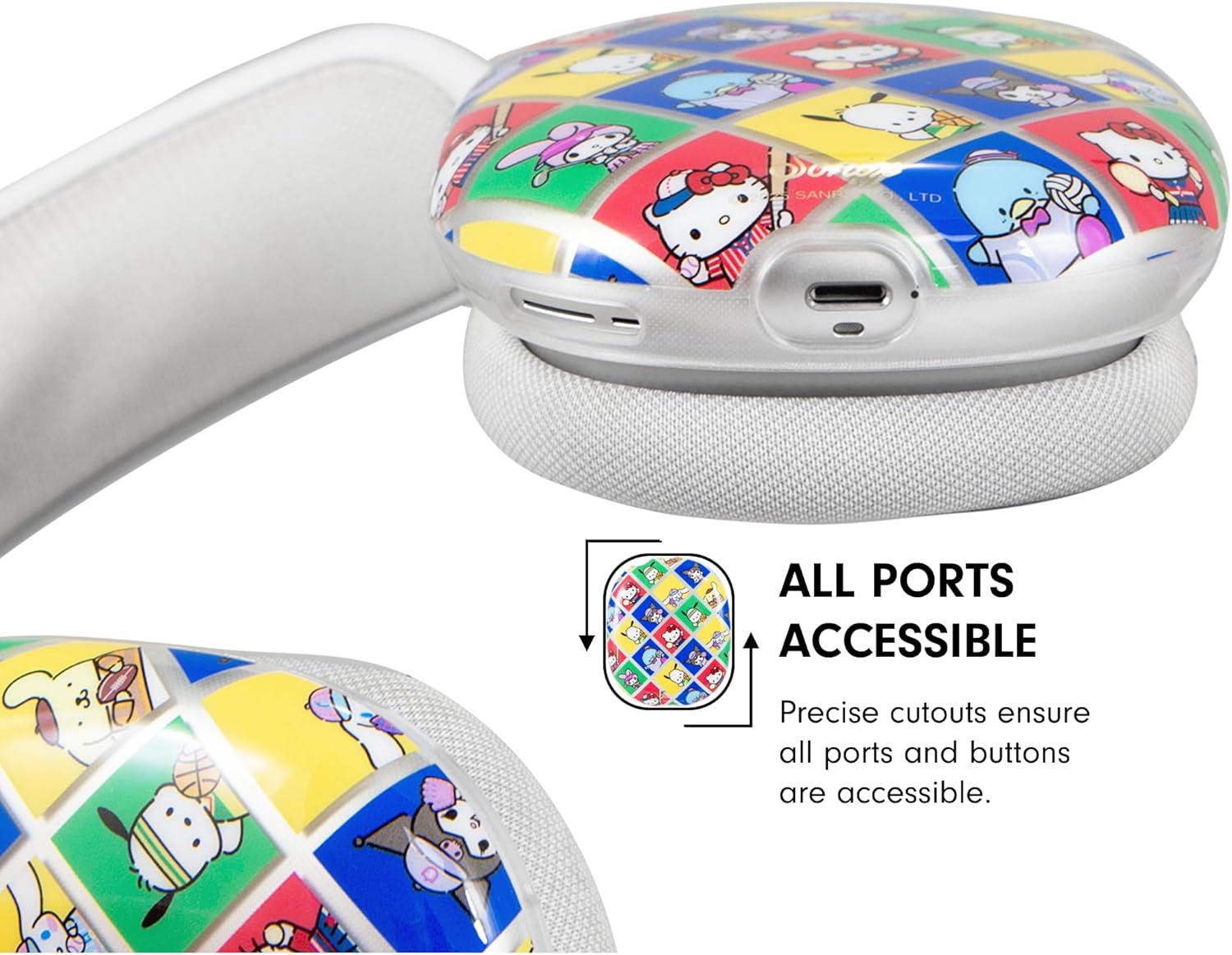 Sonix x Sanrio Protective Case Cover for AirPods Max Headphones - Stylish TPU Hard Shell Ear Cup Covers | Hello Kitty & Friends Sports - Image 6