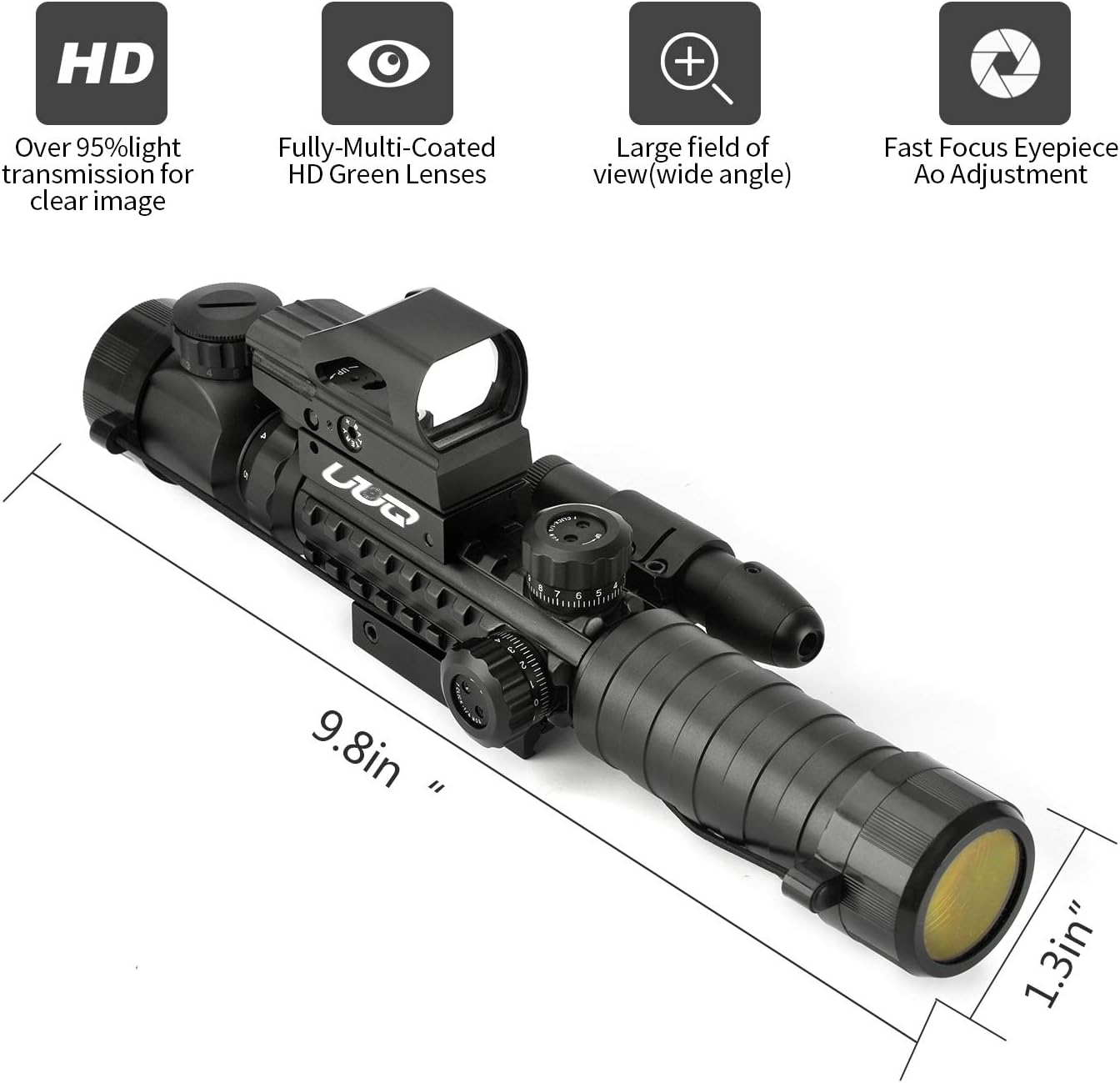 UUQ 3 9x40mm Tactical Illuminated Reticle Photo