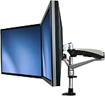 StarTech.com Desk Mount Dual Monitor Arm - Articulating - Supports VESA Monitors 12'' to 30" (19.8lb/9kg) - Adjustable - Grommet / Desk Mount - Premium - Silver (ARMDUAL30) | Supports VESA Monitors 12'' to 30" (19.8lb/9kg), Adjustable, Grommet / Desk