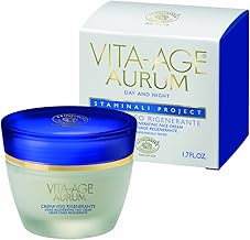 Bottega di LungaVita Vita-Age Aurum Regenerating Face Cream – Anti-ageing Day Face Treatment – Restructuring, Regenerating, Elasticizing and Nourishing – 50 ml Jar