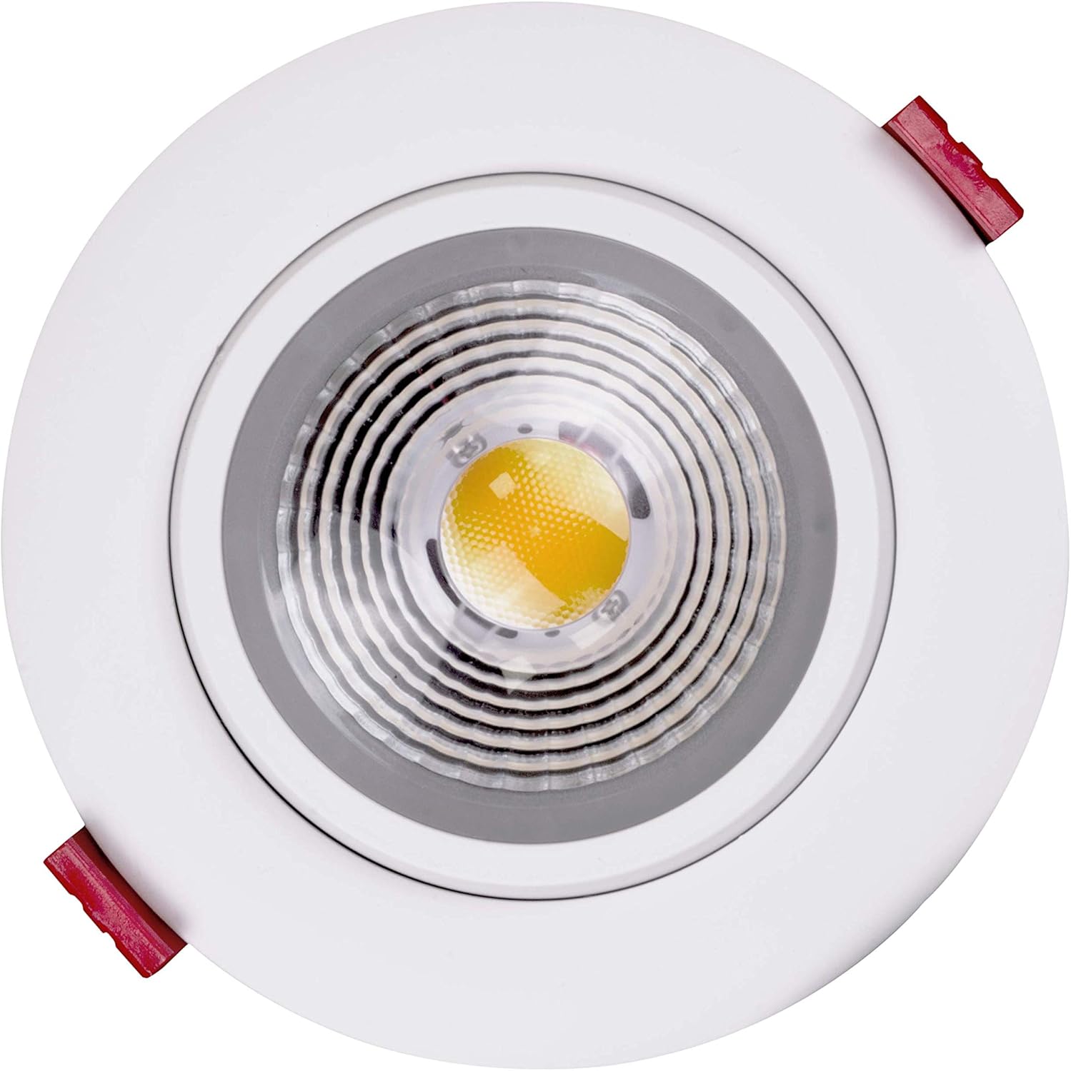 NICOR Lighting 4 inch LED Gimbal Recessed Downlight in White, 4000K (DGD411204KRDWH)