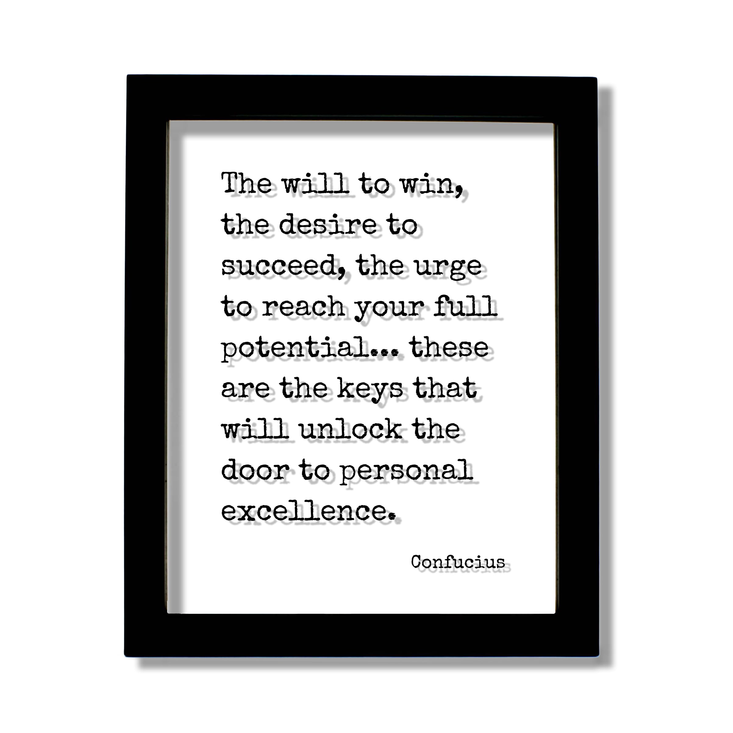 Amazon.com: Confucius - Quote - The will to win desire to succeed