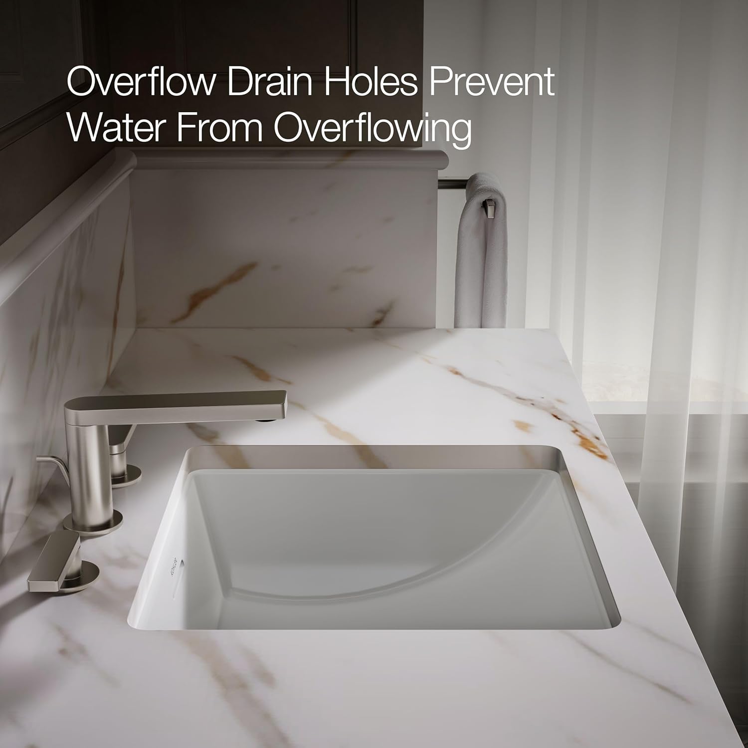 Kohler Brazn Square Undermount Bathroom Sink