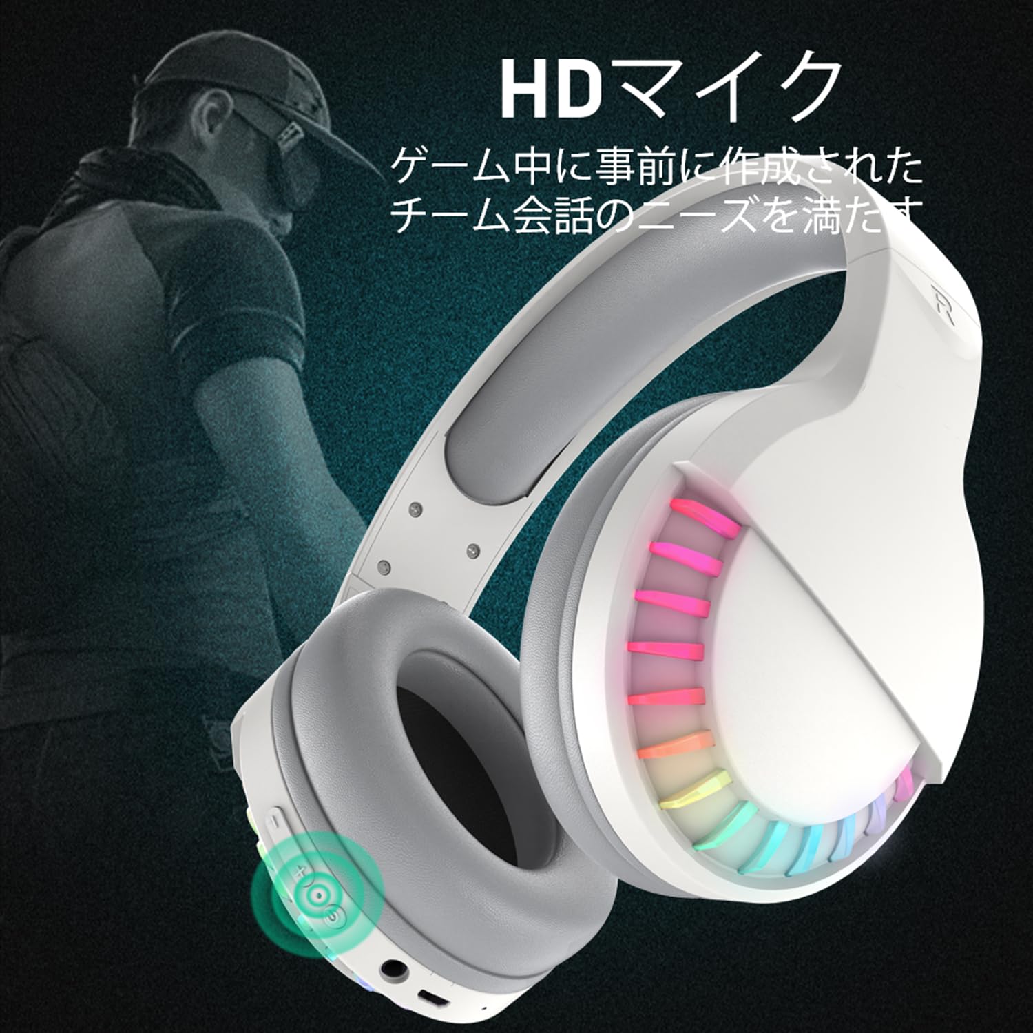 Amazon.co.jp: MAMBASNAKE SH33 ワイヤレスオーバーイヤーヘッドホン 