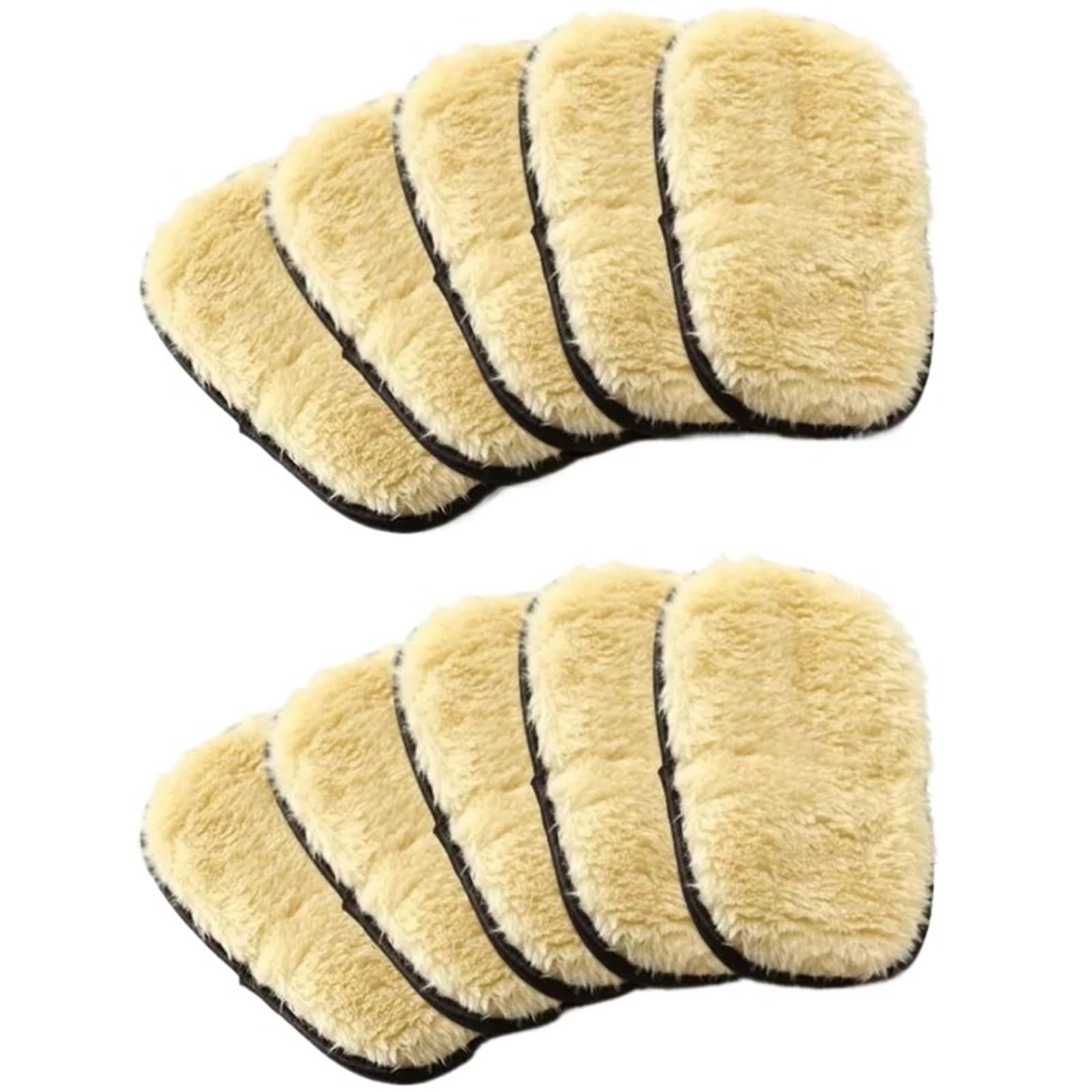 HEUchuan Fleece Car Wash Gloves 10Pcs Car Cleaning Sponge Glove Polishing Washing Mitt Gloves Microfibre Wash For Automotive Kitchen Homes Cleaner Wool