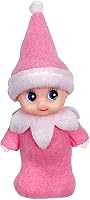 Vista 11 de Accesorios de elfo para bebé, pequeña muñeca elfa de Navidad niña y niño para regalo de Navidad (Verde)
