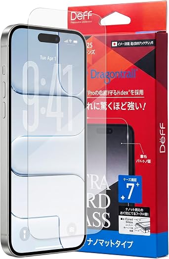 Deff Screen Protector for iPhone Air, AGC Dragontrail Pro Armor, 9H+ Tempered Glass, Military Grade Shatterproof, HD Clarity, Longest Durable, 3D EDG Full Coverage