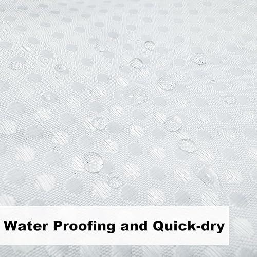 Vista 12 de Cortina de ducha de tortugas marinas, temática náutica de playa, verde y verde azulado, sin ganchos, punto gofre y forro desmontable, decoración