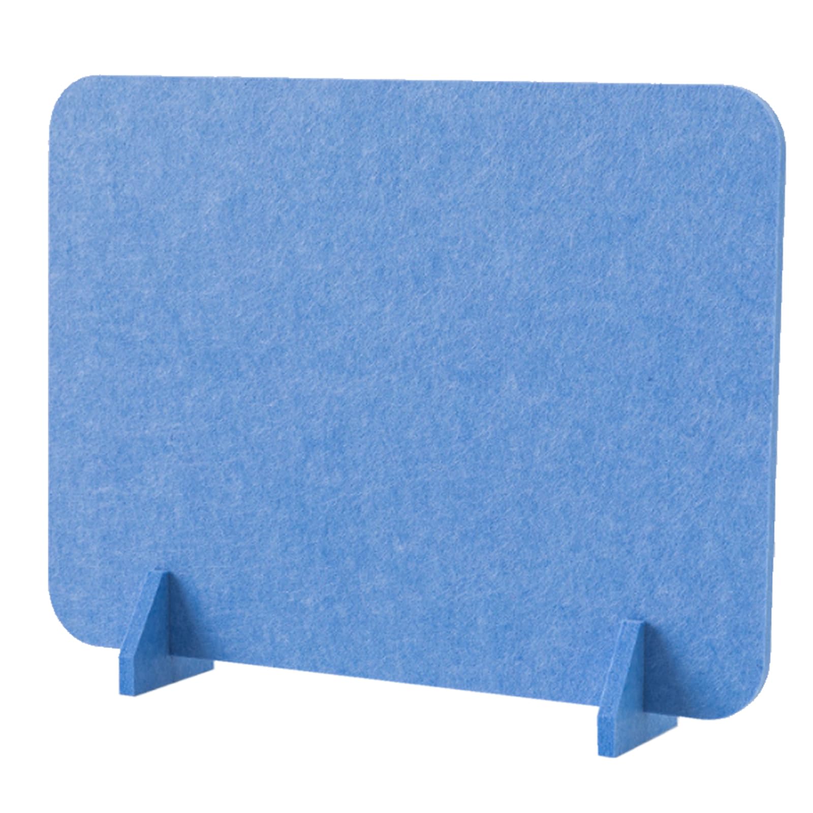 Séparateur de bureau acoustique bleu feutre 50x60 cm pour réduire le bruit open space