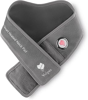 Vulpés NeckPad Pro L – Kabelloses, beheizbares Nackenkissen | Infrarot-Wärme | Smartphone-Steuerung | Zertifiziertes Material (frei von Chrom, Blei, Weichmachern) | Entwickelt in Deutschland