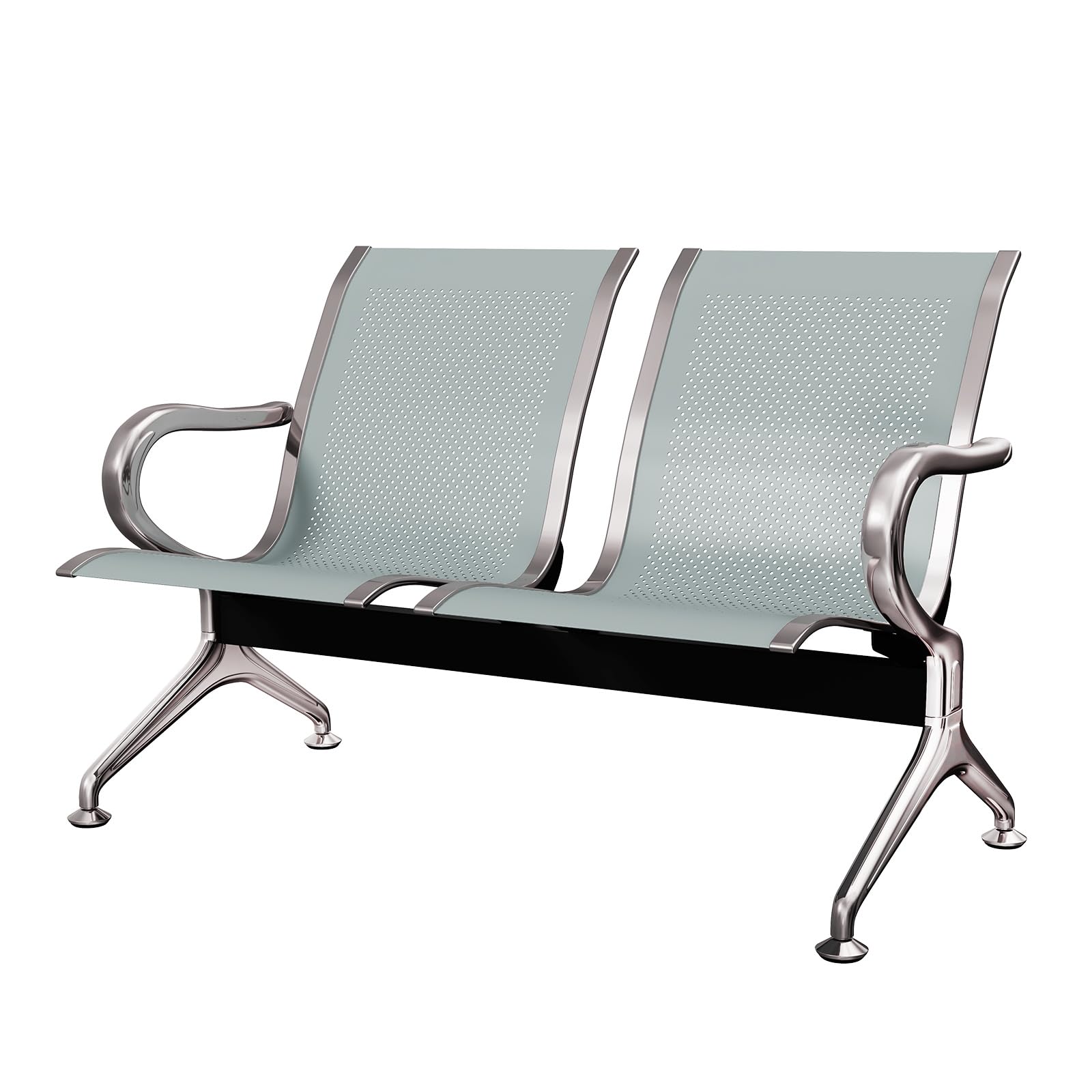 KINTNESS 2 Seat Reception Chairs Lobby Furniture Waiting Room Chair with Arms Reception Bench for Airport, Office, Business, Bank, Hospital …