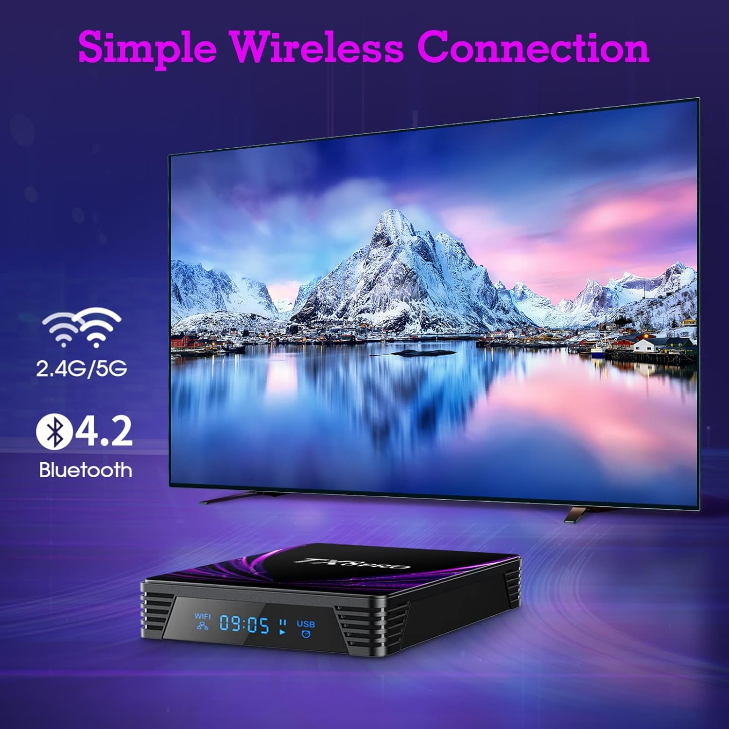 Android TV Box, 2024 Newest TX8 PRO Android TV Box 4GB RAM 64GB ROM ...
