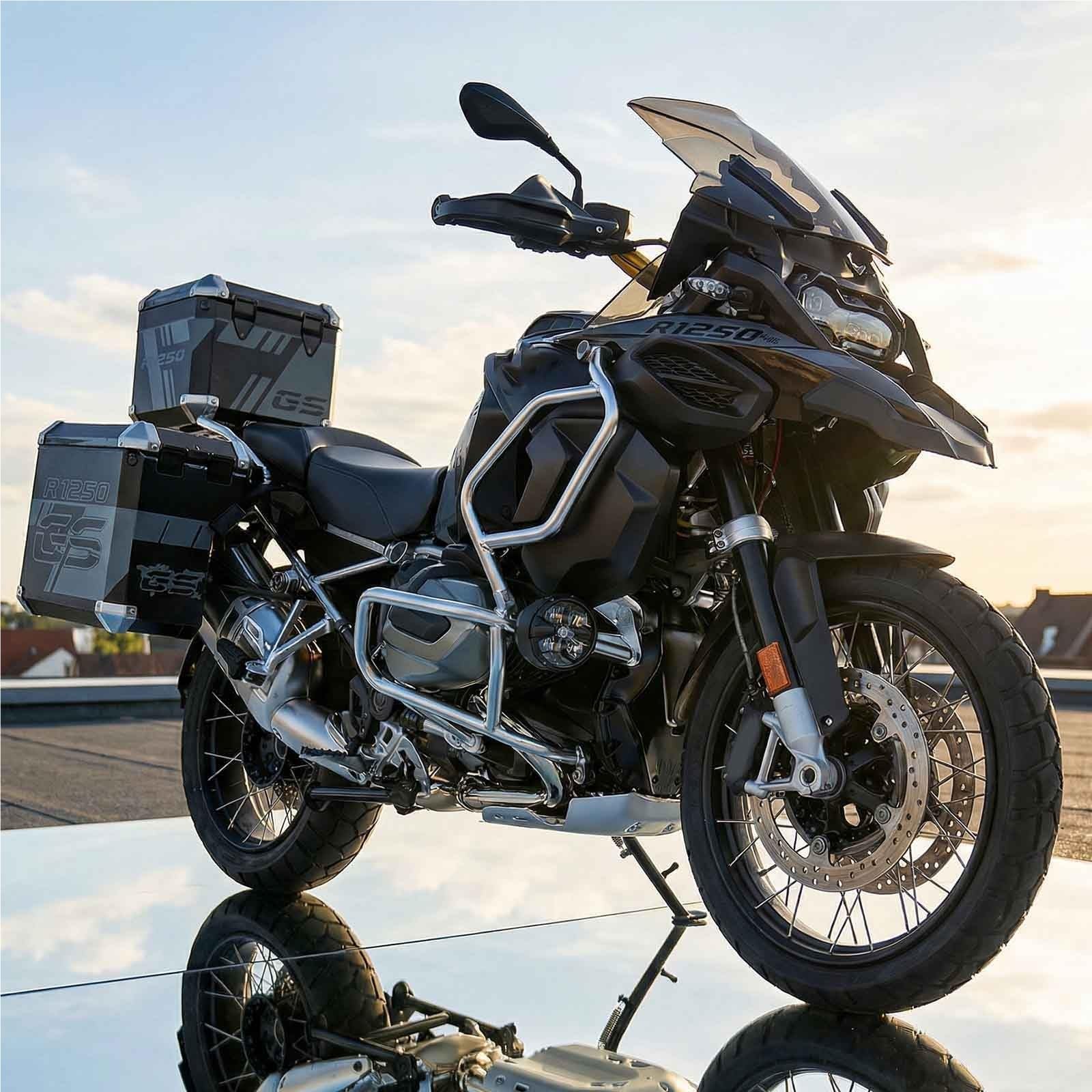 Per BMW R1250 GS ADV Modello Di Moto In Lega Pressofuso In Metallo Collezione Giocattoli Super Spray 1:6