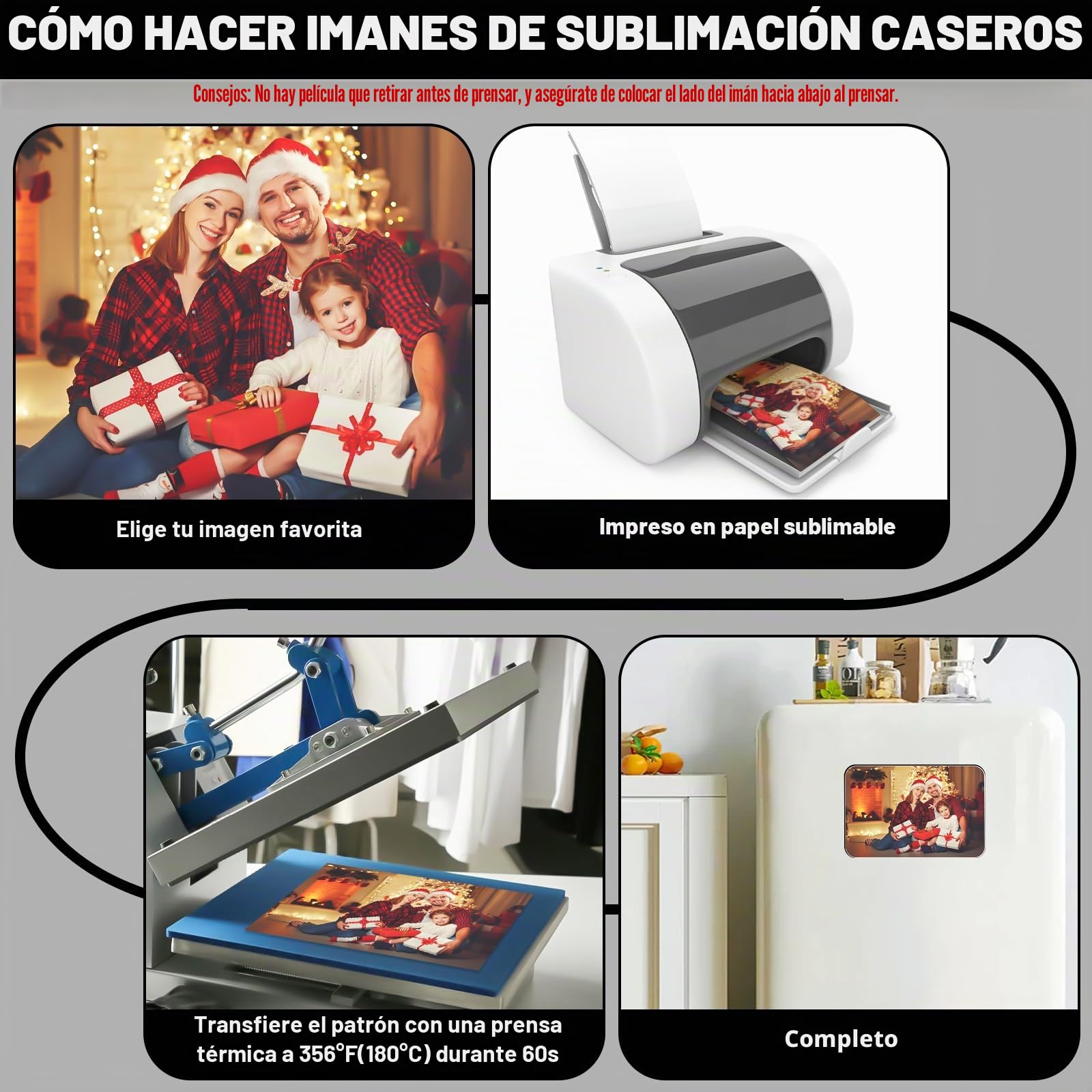 Imanes de sublimación en blanco para frigorífico, 50 unidades, 5,5 cm x 7,5 cm, imanes decorativos para bricolaje, cocina, microondas, oficina, pared, puerta, decoración