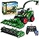 WELIN Remote Control Combine Harvester Tractor Toy - Rechargeable RC Harvester Truck Toys with 2 Grain Heads/2 Batteries/Ligh