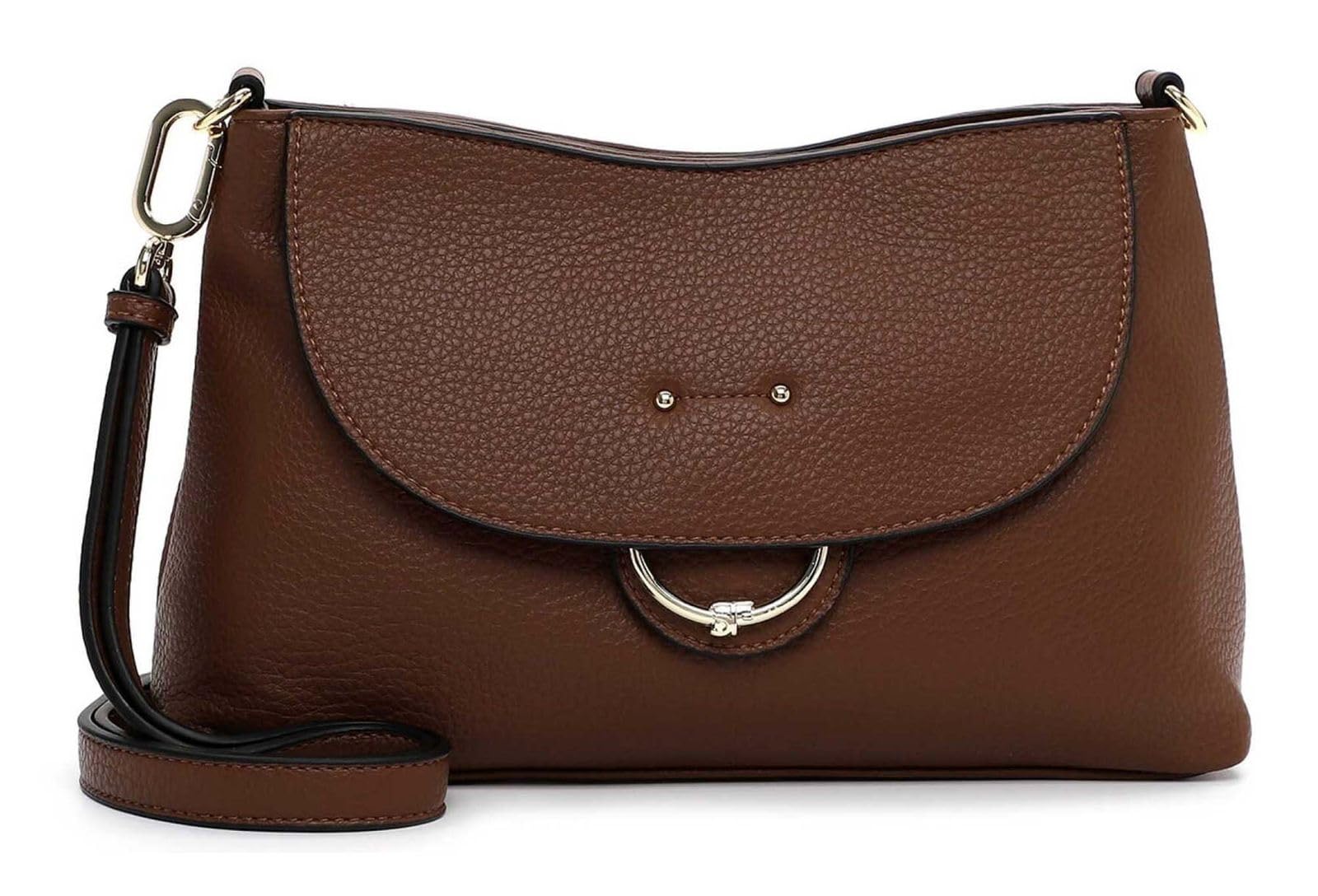 Bolso bandolera tipo SC Handbag de Suri Frey, un modelo Kristy funcional en marrón cognac 5