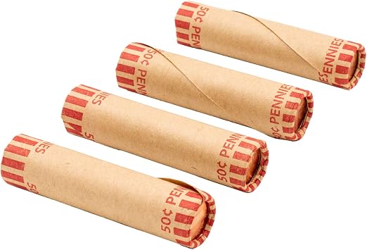 Pre-Formed Penny Coin Wrappers (Bundle of 100)