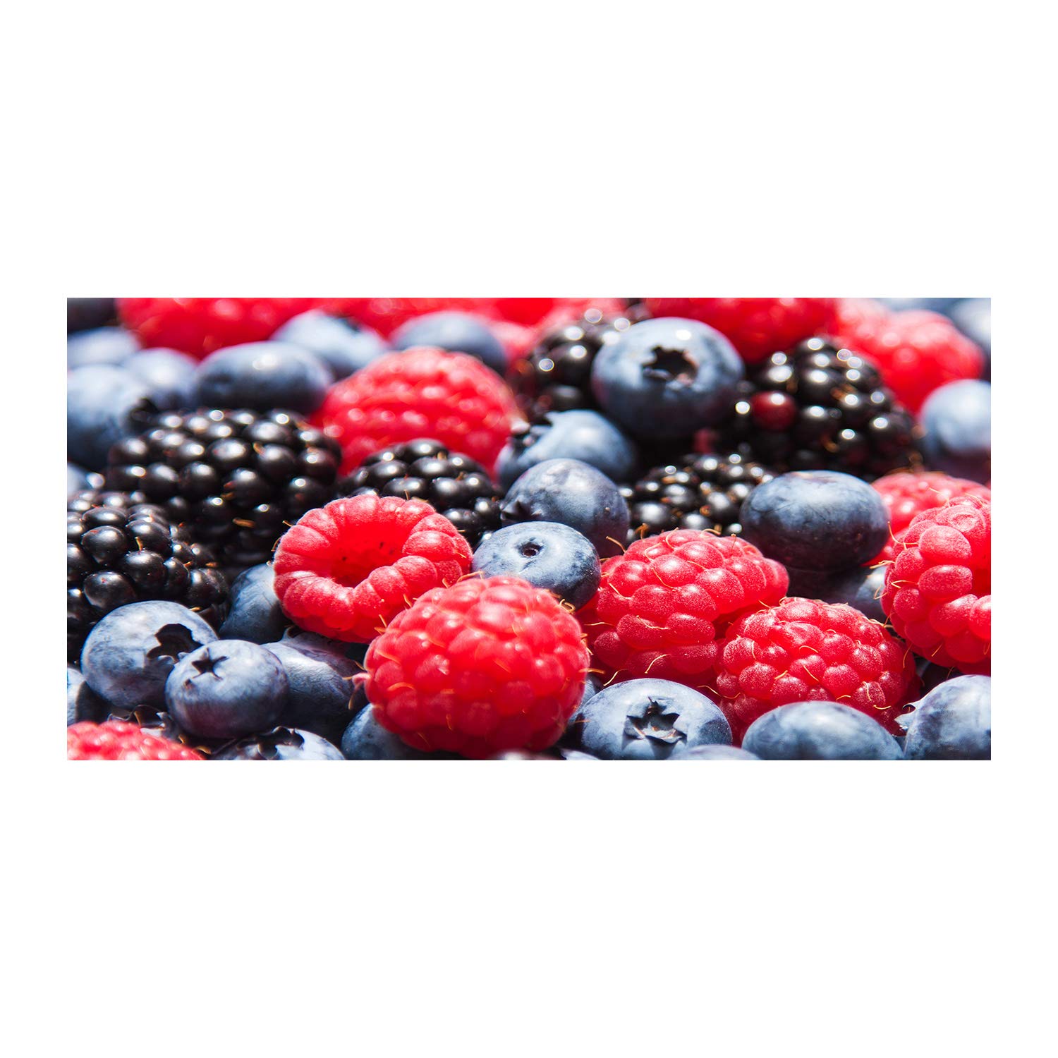 Tableau plexiglas frutas del bosque 120x60cm pour réveiller la cuisine