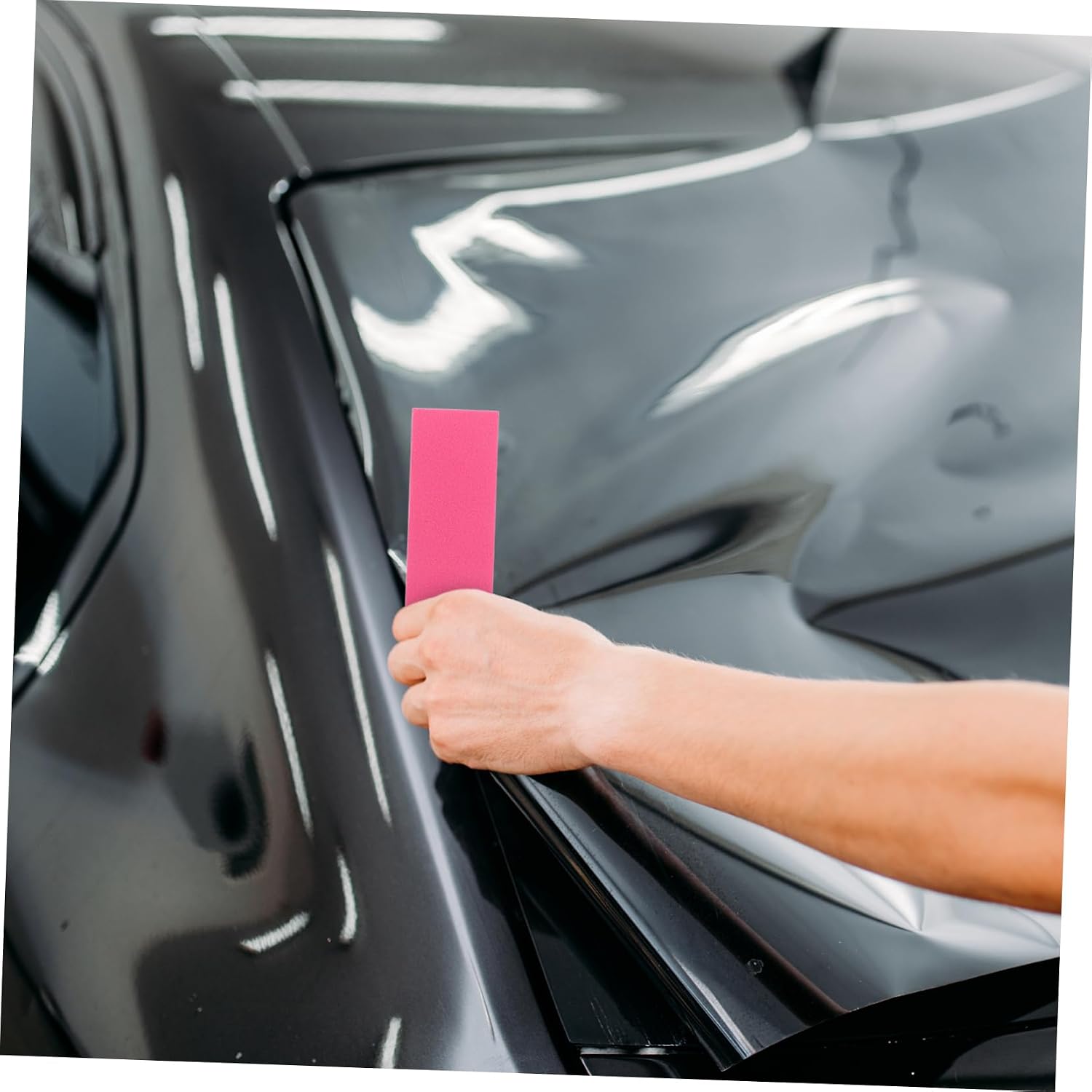 Cabilock 5pcs Vinyl Wrap Squeegee Edge Cloth Replacement Car Vinyl Scraper Decal Applicator Tool DIY Tint Film Wallpaper Smooth Tool Accessories Wrap Tint Applicator Auto Accessories