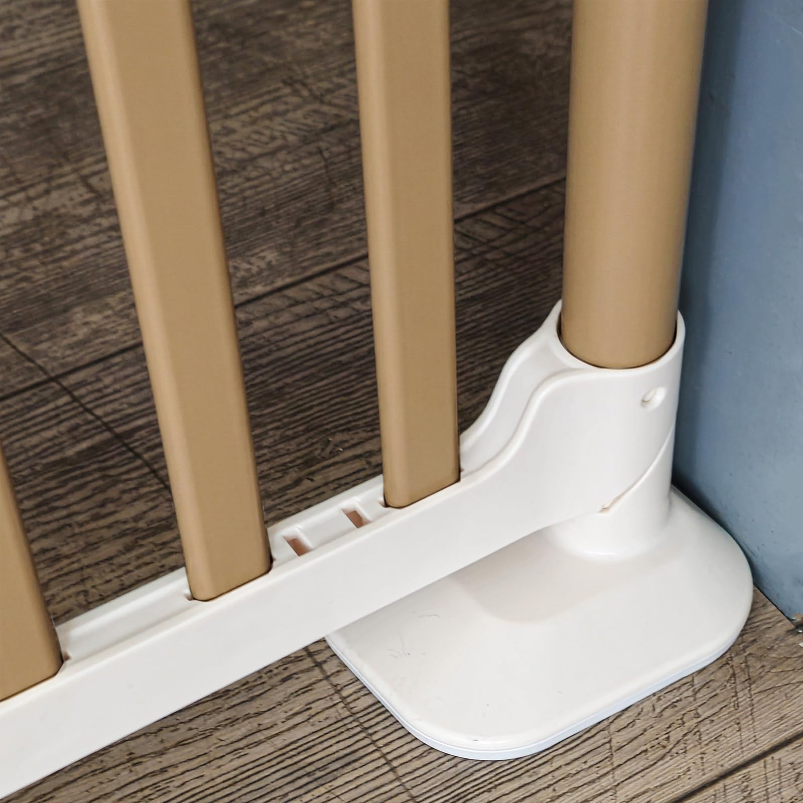 Tenzo-R Absperrgitter Treppenschutzgitter Beige 86-96cm 180cm Hoch