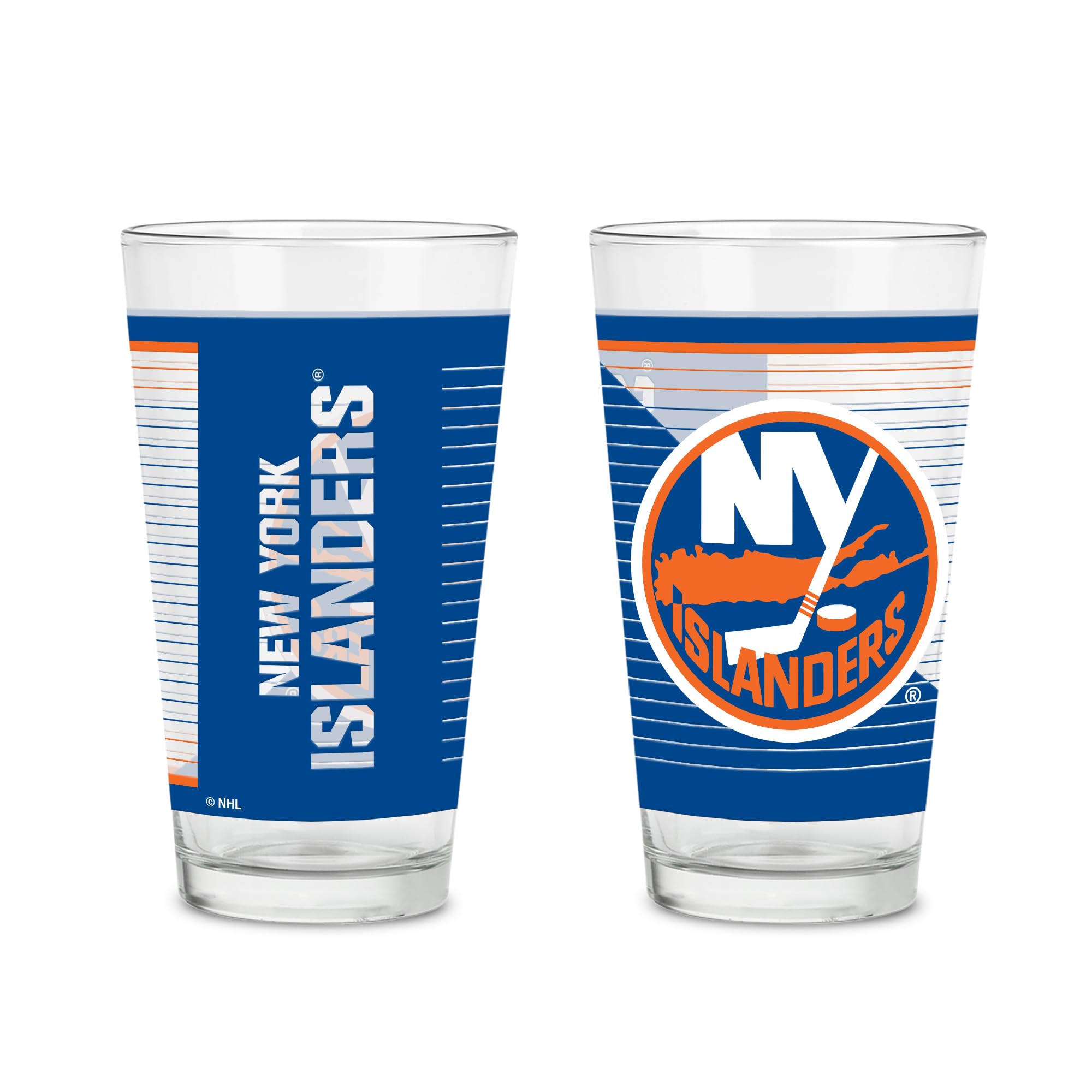 NHL Hockey 2 Pack 16oz Pint Glass Gift Set