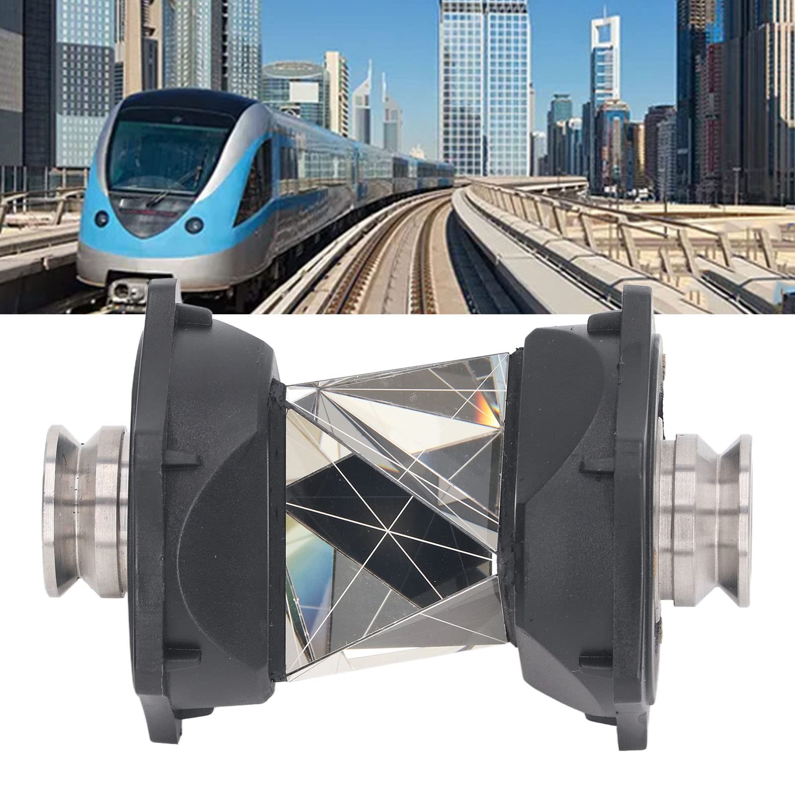 Prisma 360°, 23.1mm Constante 360 Grados Estación Total Prisma Reflecto para Trimbler, Seguimiento Automático Mini Prisma Reflector Kit de Sistema de Prisma para Topografía