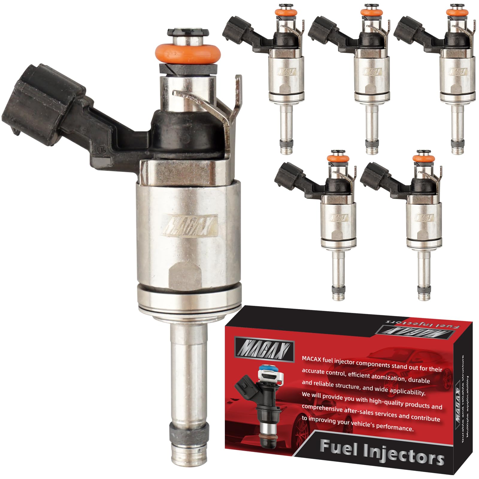 Set of 6 Fuel Injectors FJ1138 BL3Z9F593B Replacement Compatible with Ford Expedition F-150 Transit-150 250 350 HD Lincoln Navigator - Replaces BL3Z9F593A 800-2174N