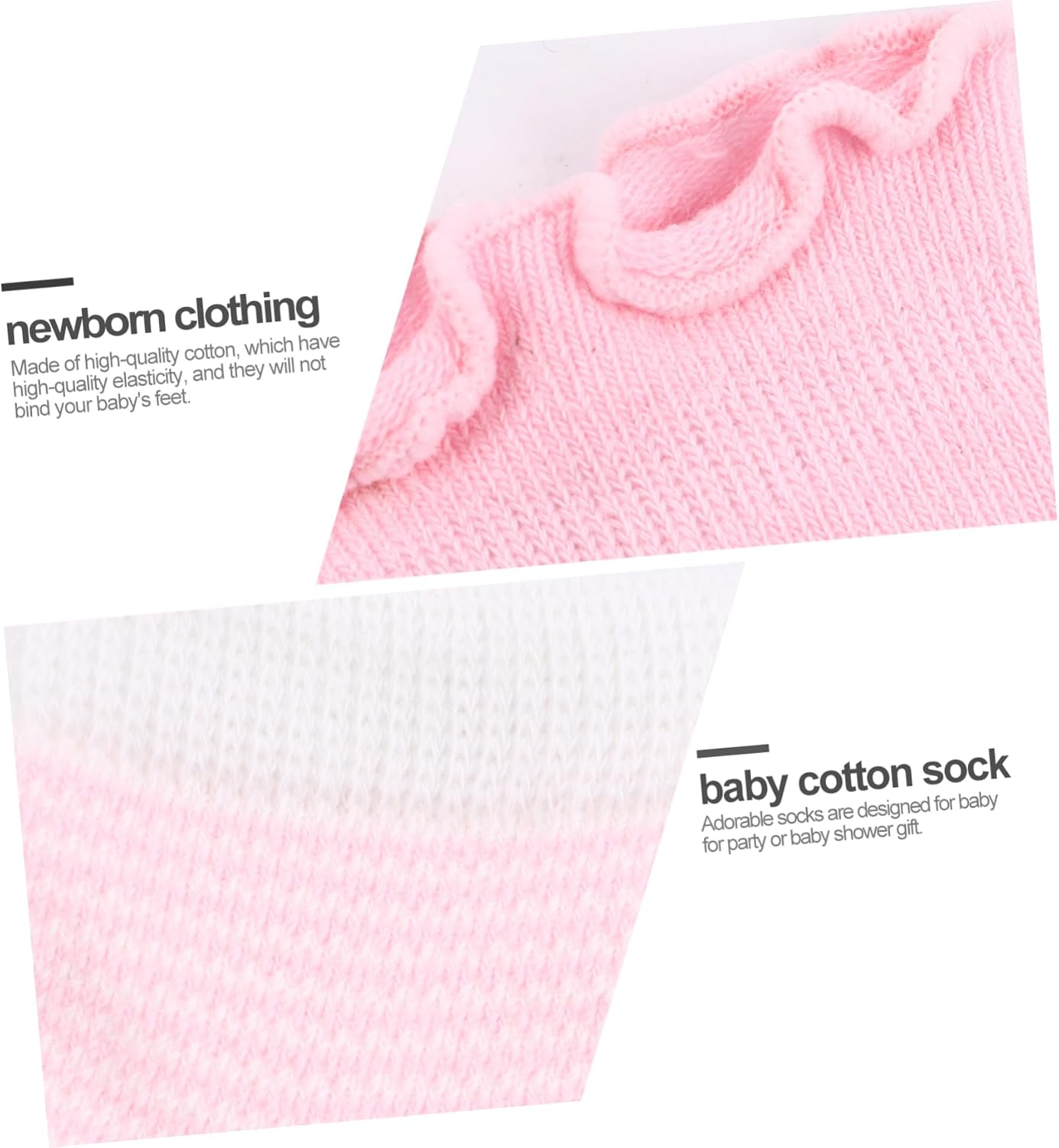 Healifty 4 Pairs Ankle Socks and Mittens for Newborns Soft Cotton Gloves and Socks Comfortable Warm Clothing Winter Sleep and Daily Wear