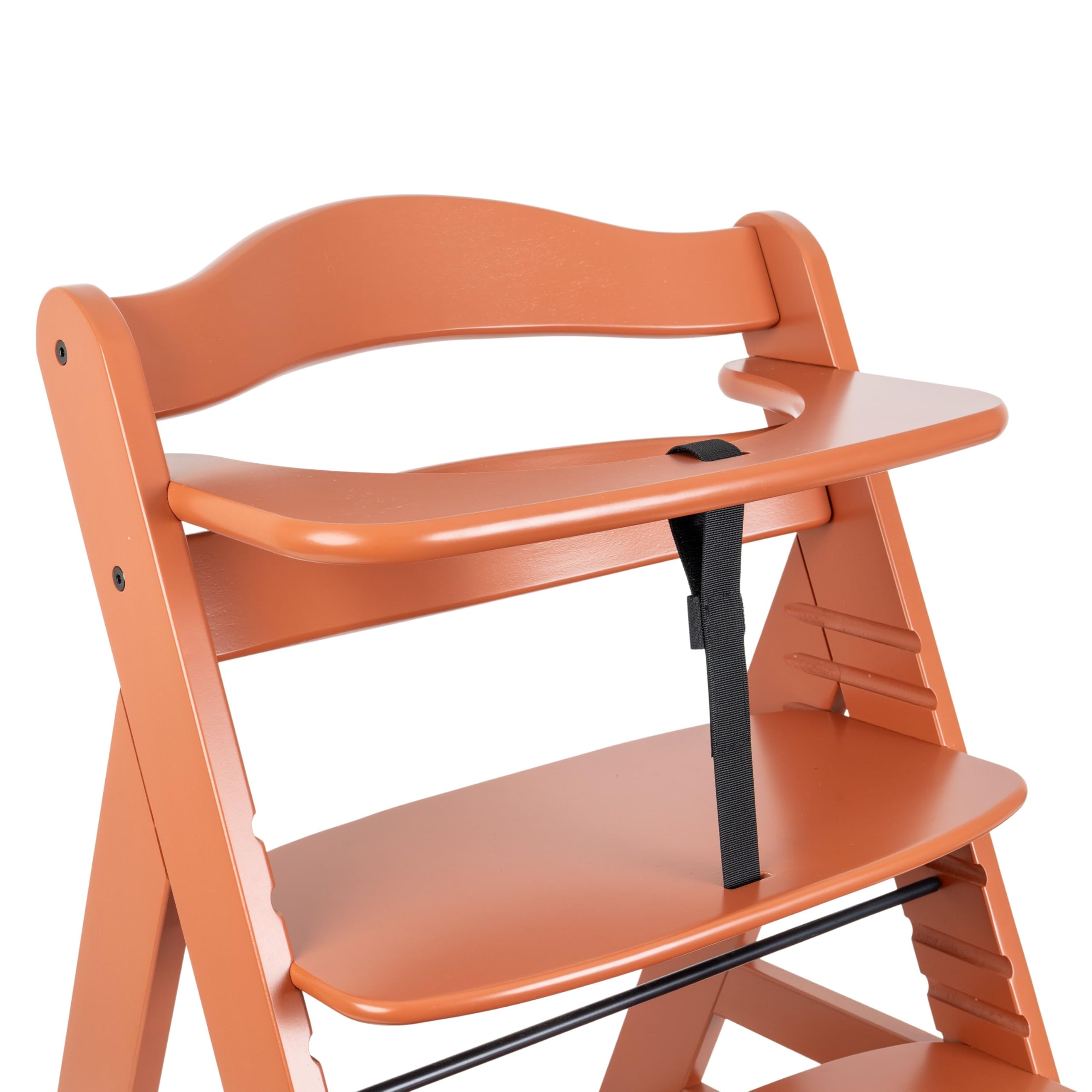 Sistema di imbracatura a 5 punti per seggiolone, 1 set, compatibile con Hauck Alpha Beta, Stokke Tripp Trapp, Roba e molti altri, in nero, con cinghia inguinale